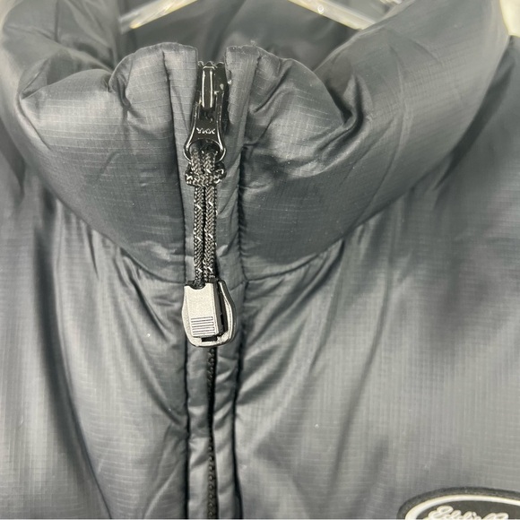 EDDIE BAUER EB TEK Goose Down Men's Black Puffer Vest Size Medium Full Zip - Picture 4 of 9